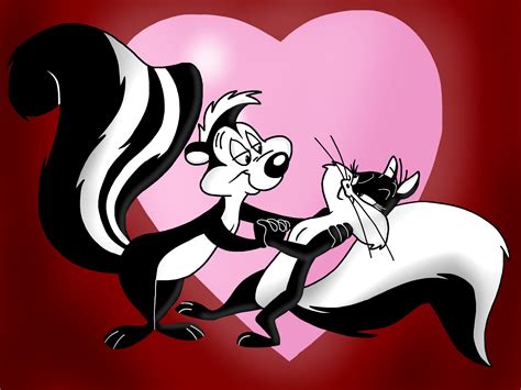 pepe le pew's girlfriend|female skunk looney tunes.